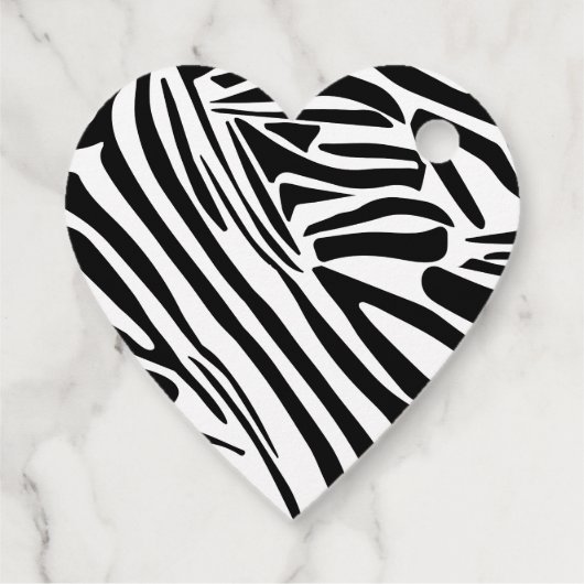 Zebrapatroon Bedankjes Labels (Achterkant)