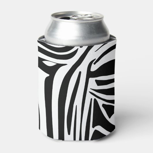 Zebrapatroon Blikjeskoeler (Blikje Voorkant)