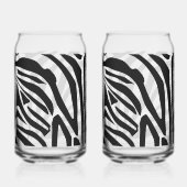 Zebrapatroon Blikvorm Glas (Achterkant)
