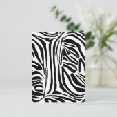 Zebrapatroon Briefkaart (Staand voorkant)