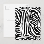Zebrapatroon Briefkaart (Voorkant / Achterkant)