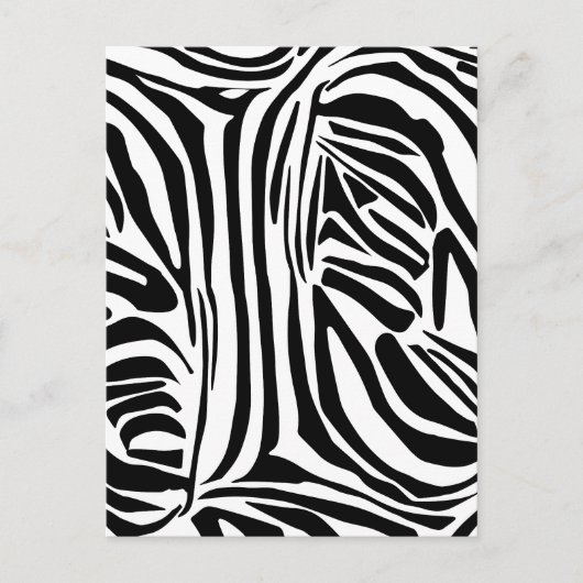 Zebrapatroon Briefkaart (Voorkant)