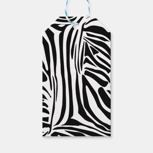 Zebrapatroon Cadeaulabel (Voorkant)