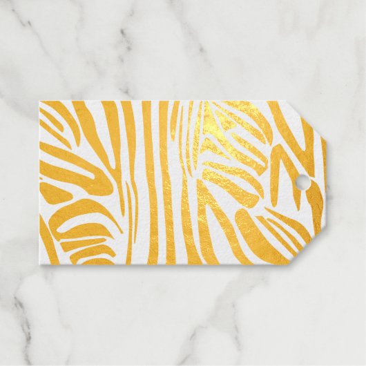 Zebrapatroon Cadeaulabels (Voorkant (horizontaal))