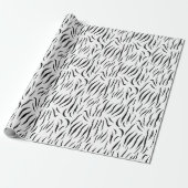 Zebrapatroon Cadeaupapier (Uitgerold)