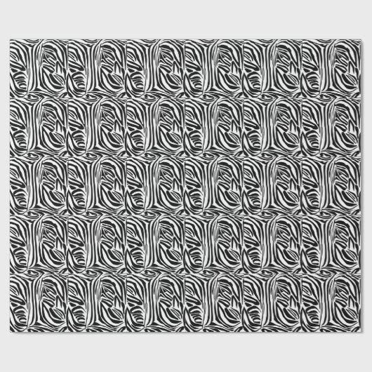 Zebrapatroon Cadeaupapier (Vlak)