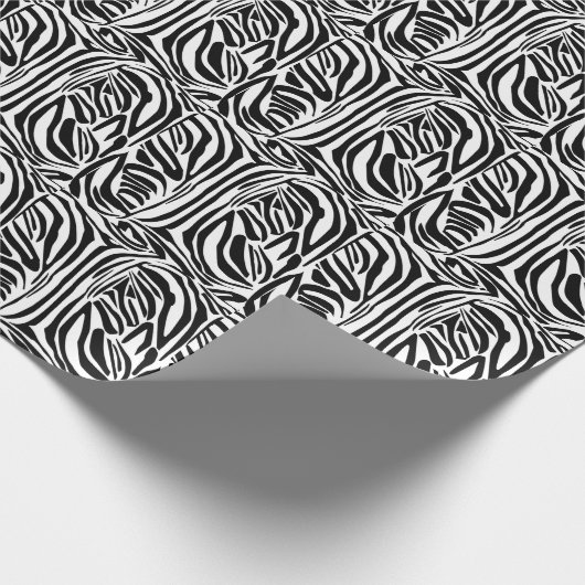 Zebrapatroon Cadeaupapier (Hoek)