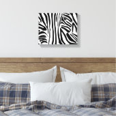 Zebrapatroon Canvas Afdruk (Insitu (Slaapkamer))