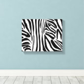 Zebrapatroon Canvas Afdruk (Insitu (Houten vloer))