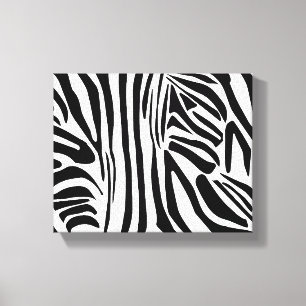 Zebrapatroon Canvas Afdruk