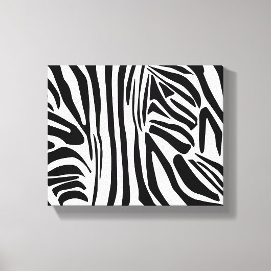 Zebrapatroon Canvas Afdruk (Voorkant)