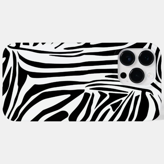 Zebrapatroon Case-Mate iPhone Case (Achterkant (horizontaal))