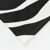 Zebrapatroon Fleece Deken (Hoek)