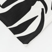Zebrapatroon Fleece Deken (Hoek)