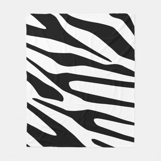 Zebrapatroon Fleece Deken (Voorkant)