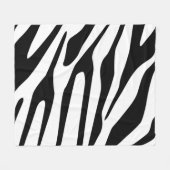 Zebrapatroon Fleece Deken (Voorkant (Horizontaal))