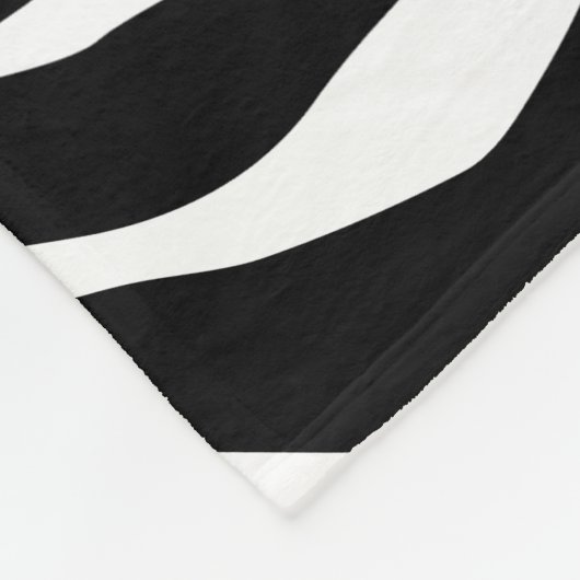 Zebrapatroon Fleece Deken (Hoek)