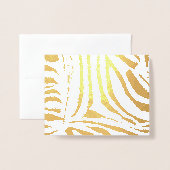 Zebrapatroon Folie Kaarten (Voorkant met envelop)