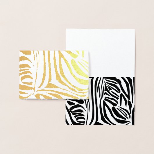 Zebrapatroon Folie Kaarten (Display)