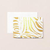 Zebrapatroon Folie Kaarten (Voorkant met envelop)