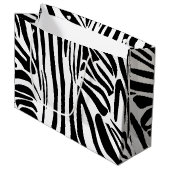 Zebrapatroon Groot Cadeauzakje (Voorkant Gekanteld)