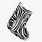 Zebrapatroon Grote Kerstsok (Voorkant (Hangend))