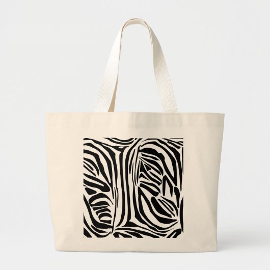 Zebrapatroon Grote Tote Bag (Voorkant)