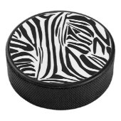 Zebrapatroon Hockey Puck (3/4)