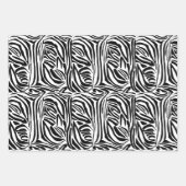 Zebrapatroon Inpakpapier Vel (Voorkant 2)