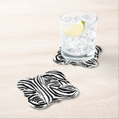Zebrapatroon Kartonnen Onderzetters (Insitu)