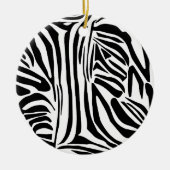 Zebrapatroon Keramisch Ornament (Voorkant)