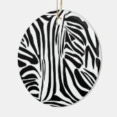 Zebrapatroon Keramisch Ornament (Links)