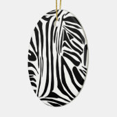 Zebrapatroon Keramisch Ornament (Links)
