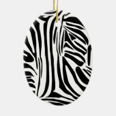 Zebrapatroon Keramisch Ornament (Achterkant)