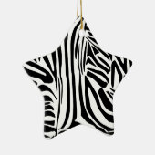 Zebrapatroon Keramisch Ornament (Rechts)