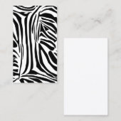 Zebrapatroon Klantenkaartje (Voorkant / Achterkant)