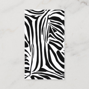 Zebrapatroon Klantenkaartje