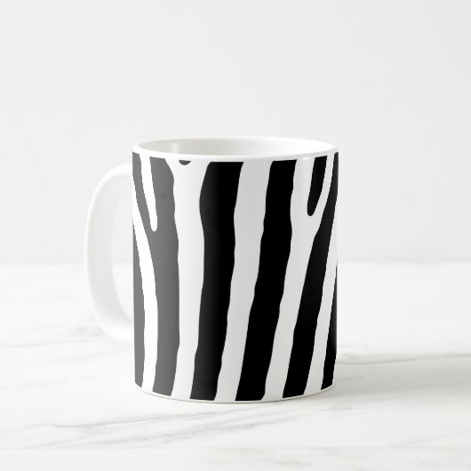 Zebrapatroon Koffiemok (Voorkant links)