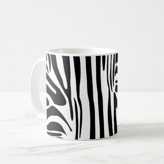 Zebrapatroon Koffiemok (Voorkant links)