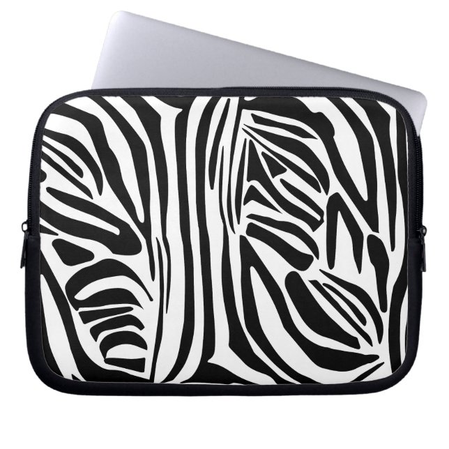 Zebrapatroon Laptop Sleeve (Voorkant)
