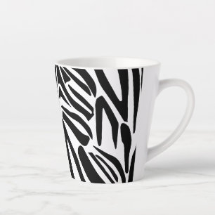 Zebrapatroon Latte Mok