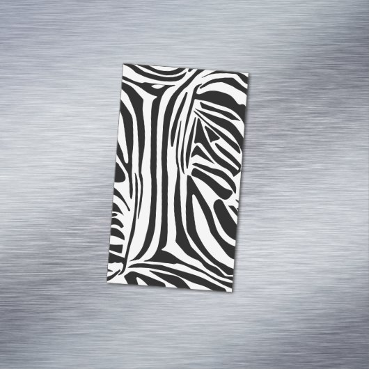 Zebrapatroon Magnetisch Visitekaartje (Voorbeeld)