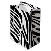 Zebrapatroon Medium Cadeauzakje (Voorkant Gekanteld)