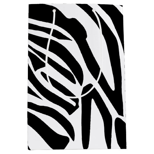 Zebrapatroon Medium Cadeauzakje (Voorkant)