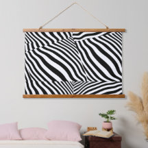 Zebrapatroon met houten bovenkant