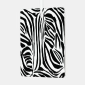 Zebrapatroon Metalen Ornament (Voorkant links)