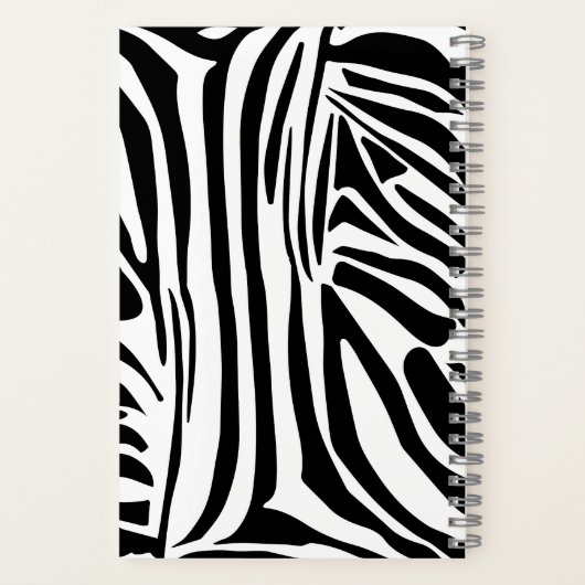 Zebrapatroon Notitieboek (Achterkant)