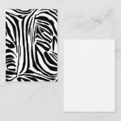 Zebrapatroon Notitiekaartje (Voorkant / Achterkant)