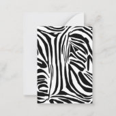 Zebrapatroon Notitiekaartje (Voorkant)