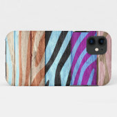 Zebrapatroon op hout #22 Case-Mate iPhone case (Achterkant (horizontaal))